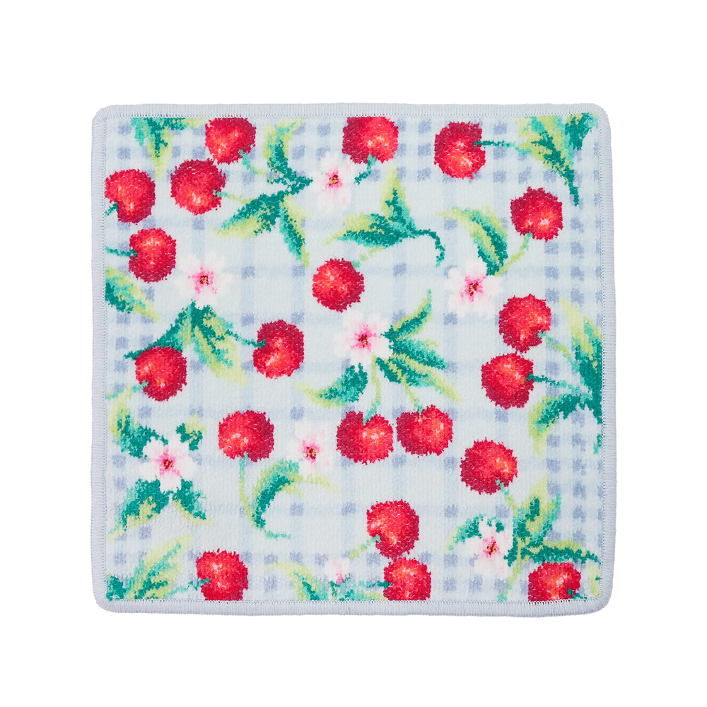 フェイラー (FEILER) チェリーピクニック ウォッシュクロス シエル 25cm