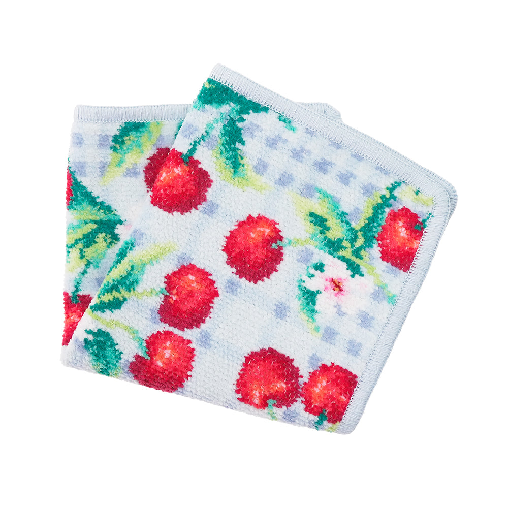 フェイラー (FEILER) チェリーピクニック ウォッシュクロス シエル 25cm