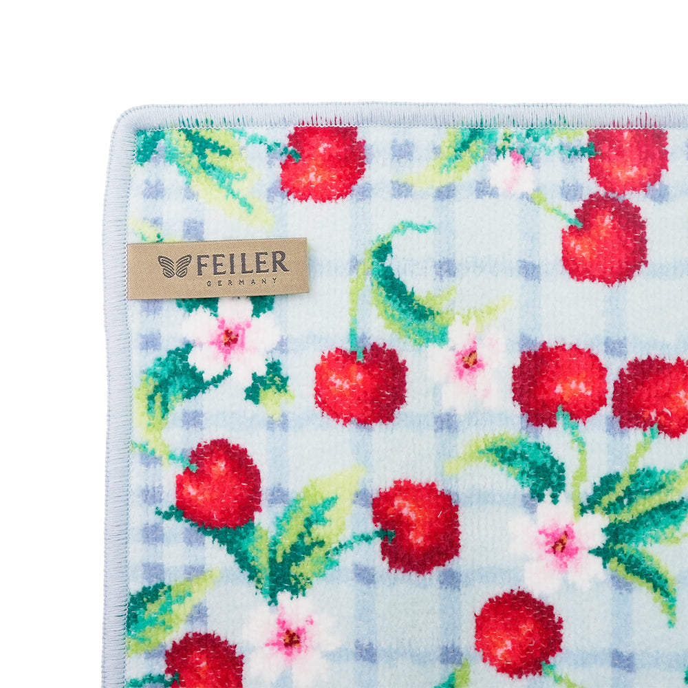 フェイラー (FEILER) チェリーピクニック ウォッシュクロス シエル 25cm