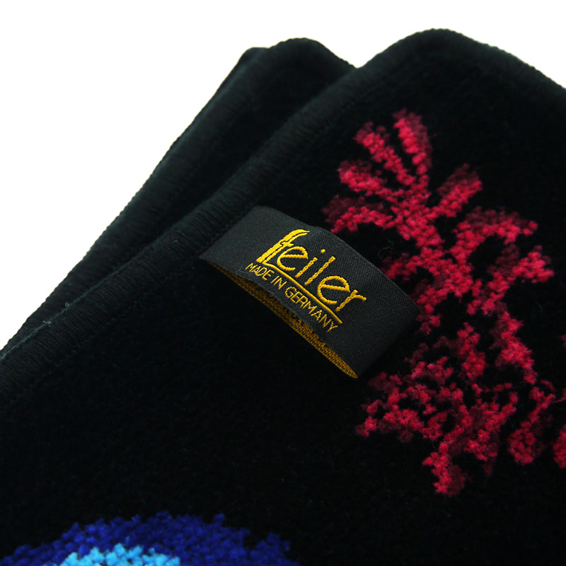 フェイラー ピーコック ブラック タオルハンカチ 30cm