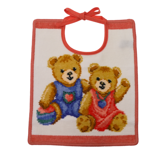 フェイラー (FEILER) テディ ヨダレカケ 25cm x 30cm オレンジ