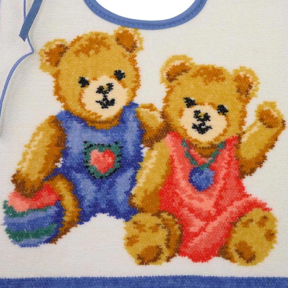 フェイラー (FEILER) テディ ヨダレカケ 25cm x 30cm オレンジ