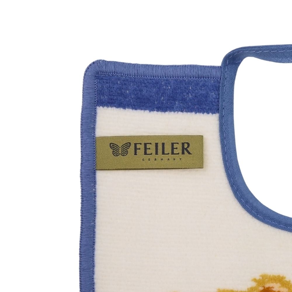 フェイラー (FEILER) テディ ヨダレカケ 25cm x 30cm オレンジ