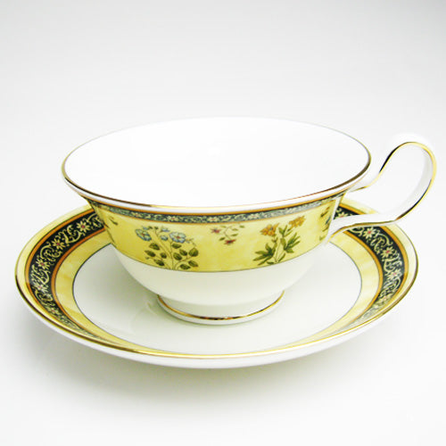 【イギリス製】ウェッジウッド (WEDGWOOD) インディア ティーカップ&ソーサー ピオニー 200cc