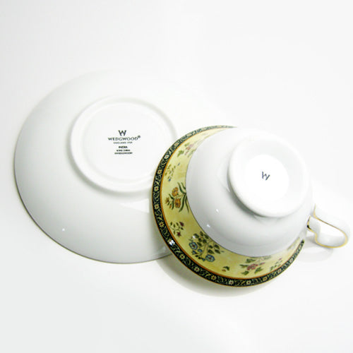 【イギリス製】ウェッジウッド (WEDGWOOD) インディア ティーカップ&ソーサー ピオニー 200cc